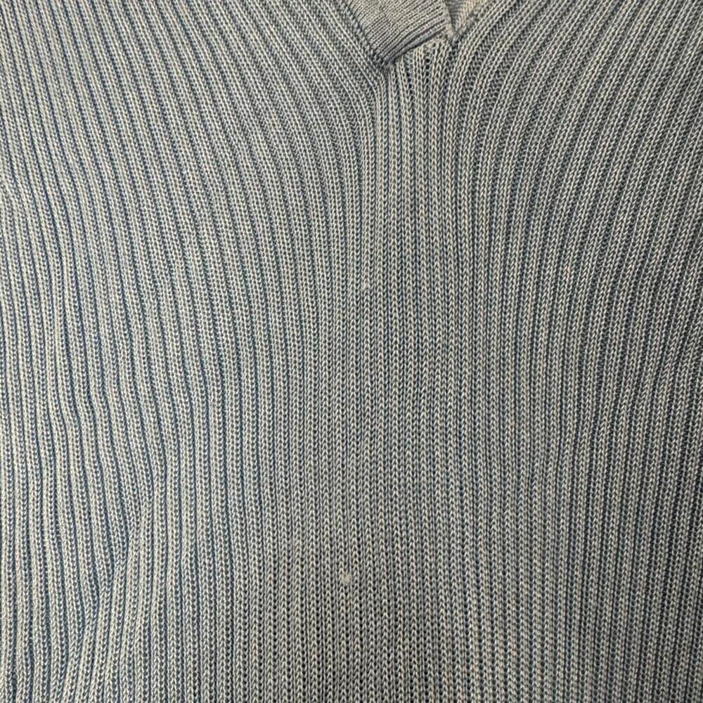 Alice + Olivia Martha V-Neck  Ribbed Polo Shirt – Women’s Size M, Light Blue - Picture 5 of 5